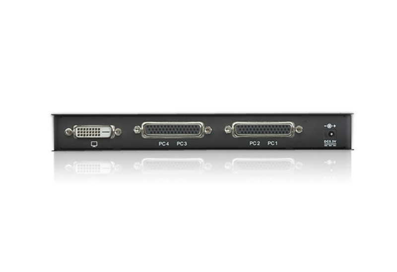 CS74D 4端口USB DVI KVM多电脑切换器后视图