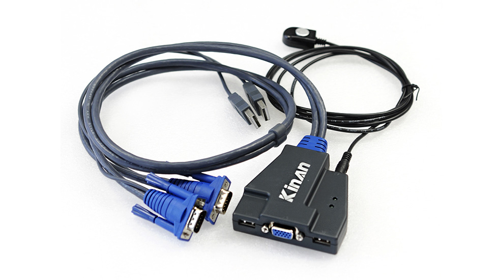 秦安-KinAn KA1302 2口线控USB KVM切换器